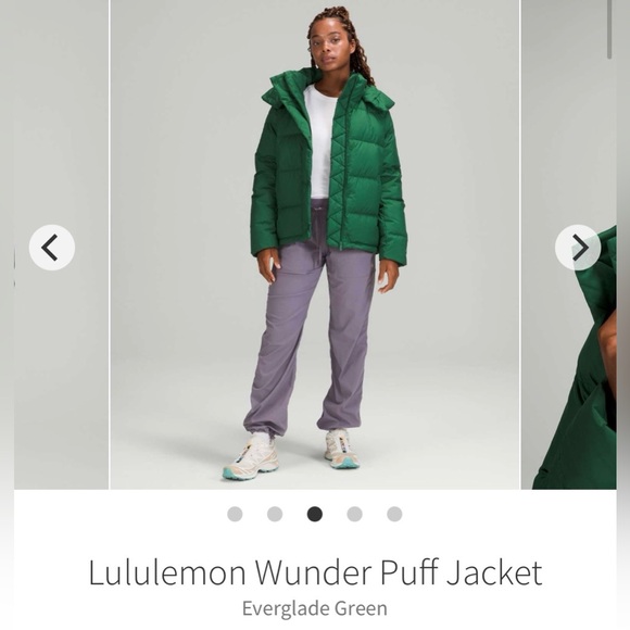 Lululemon Wunder Puff Puffer Jacket in Everglade Green - Size 8 - Picture 14 of 16